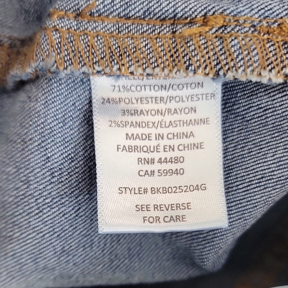 Tinseltown High Rise Flare Jeans Raw Hem Stretch Denim - Picture 14 of 14